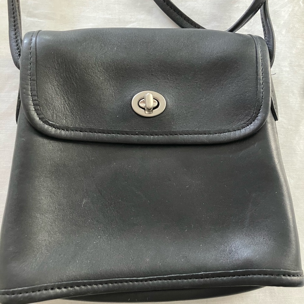Coach Black Leather Crossbody Bag - Picture 4 of 10